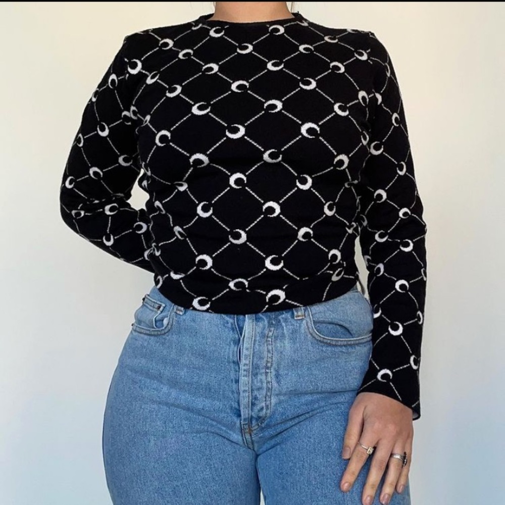 SOLD Marine Serre Monogram Jacquard Knit Sweater